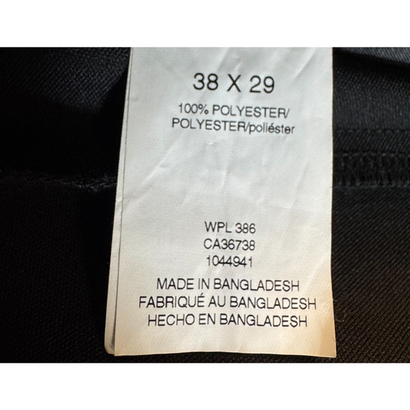 Haggar Cool Right Performance Flex Mens Black Pants 38x29 Classic Fit - Picture 4 of 16